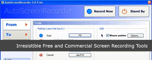 35 Irresistible Free and Commercial Screen Recording Tools