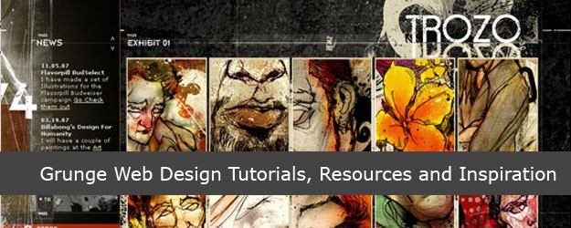 40 Grunge Web Design Tutorials, Resources and Inspiration