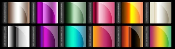 45+ Photoshop Gradient Sets For Web Designers