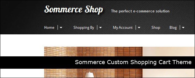 Sommerce Custom Shopping Cart Theme
