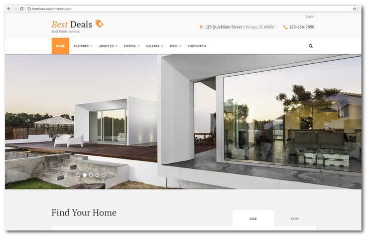 Best Deals - Property Sales & Rental Theme